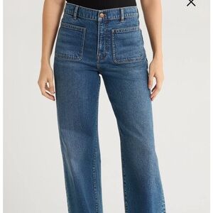 Madewell the perfect vintage wide leg jean patch pocket